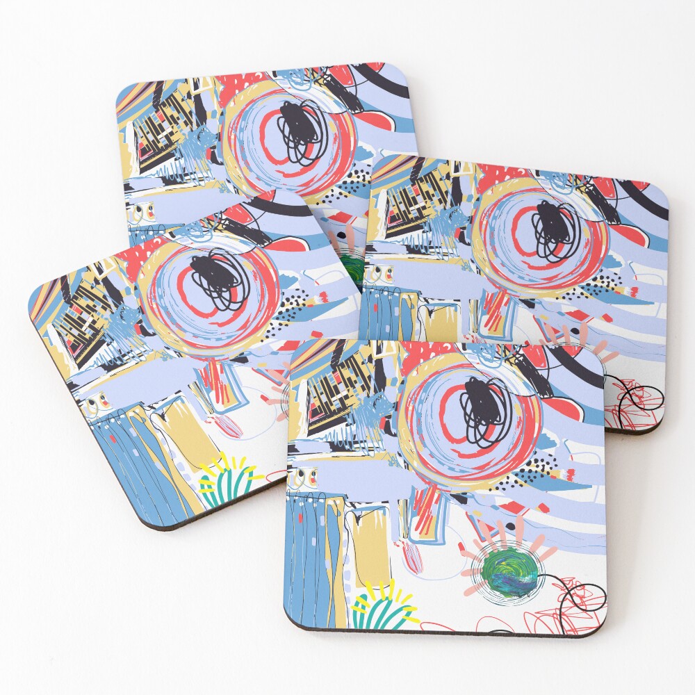 Item preview, Coasters (Set of 4) designed and sold by InkVolt.