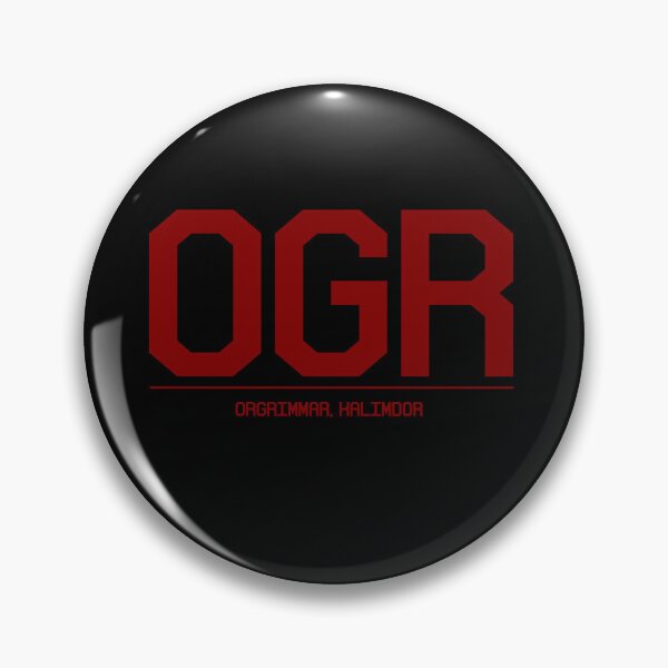 Item preview, Orgrimmar, Kalimdor Airport Code - Horde Red/Black designed and sold by dirtnappd.