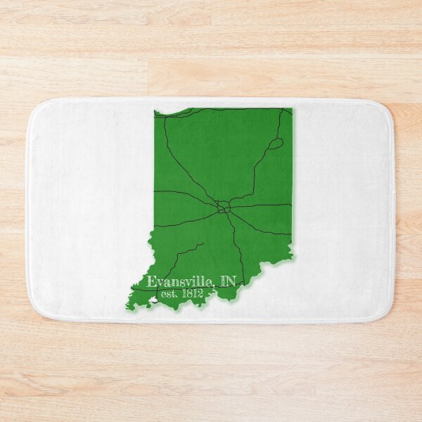 Item preview, Evansville, IN [Green] designed and sold by PhilbonianDezin.