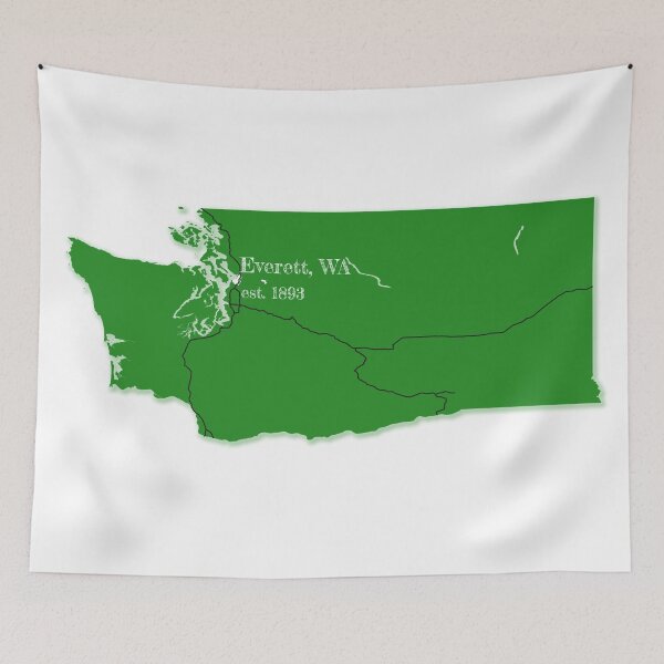 Item preview, Everett, WA [Green] designed and sold by PhilbonianDezin.