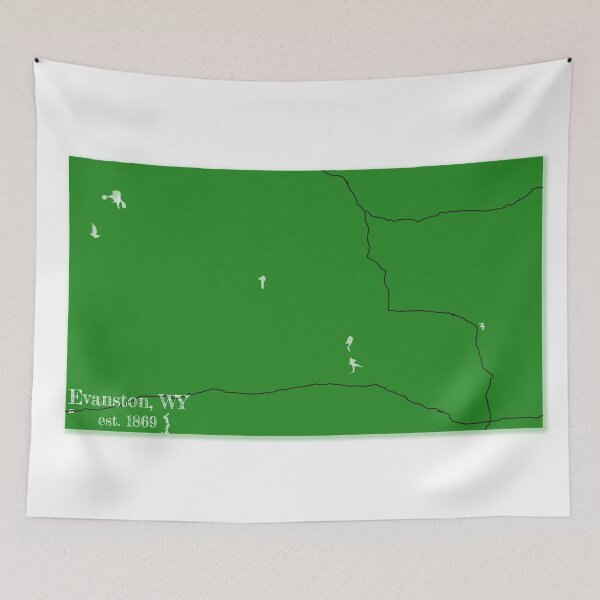 Item preview, Evanston, WY [Green] designed and sold by PhilbonianDezin.