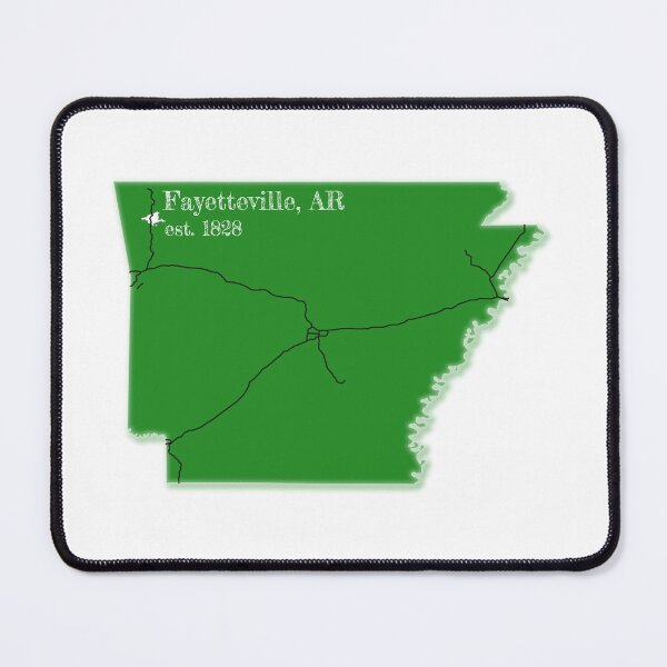 Item preview, Fayetteville, AR [Green] designed and sold by PhilbonianDezin.