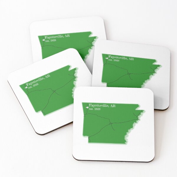 Item preview, Fayetteville, AR [Green] designed and sold by PhilbonianDezin.
