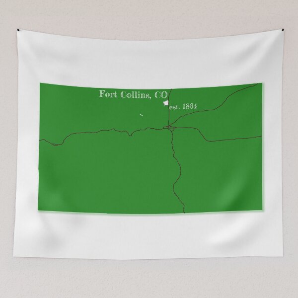 Item preview, Fort Collins, CO [Green] designed and sold by PhilbonianDezin.