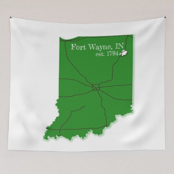 Item preview, Fort Wayne, IN [Green] designed and sold by PhilbonianDezin.