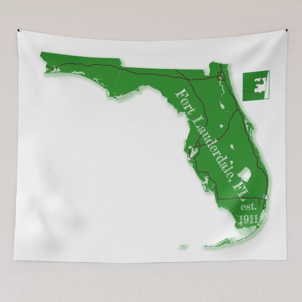 Item preview, Fort Lauderdale, FL [Green] designed and sold by PhilbonianDezin.