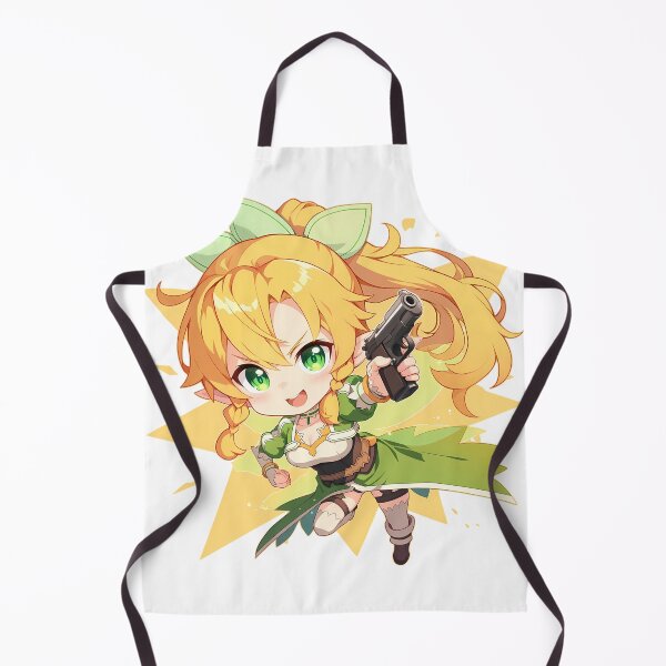 Artikelvorschau, Leafa Sword Art Online Akeno Himejima High School DxD Anime Chibi Gun entworfen und verkauft von PMartistStudio.