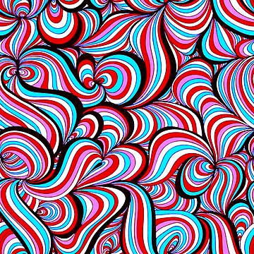 Artwork thumbnail, Retro Psychedelic Pattern by ViaARTfactory