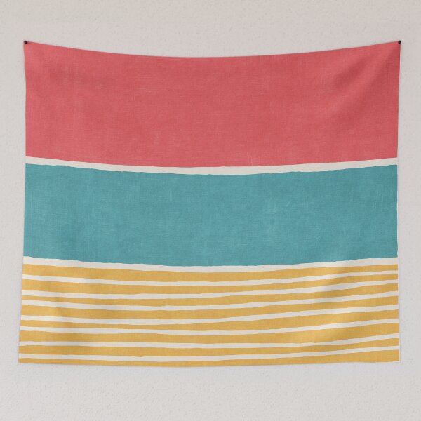 Item preview, Color Block Yellow Turquoise Blue Pink 04 designed and sold by FAROSSTUDIO.