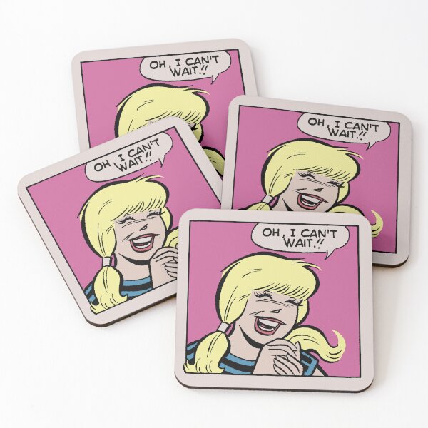 Item preview, Oh, I Can't Wait • All Smiles | Retro Comic Pop Art Betty Parody designed and sold by wmxdesign.
