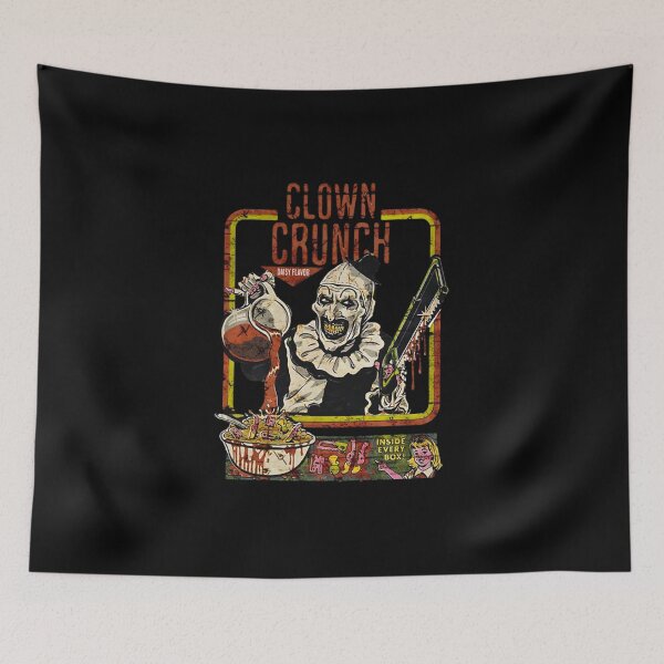 Item preview, Clown Crunch Horror – Terrifier Inspired Creepy Cereal Art the Clown designed and sold by FmStyleArt.