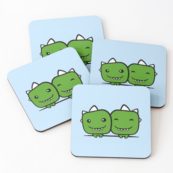 Item preview, 2 Cute Stegosaurus Friends Behind Fence Bag Couple Love Team designed and sold by shirt-o-mat.