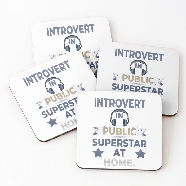 Item preview, Introvert in Public, Superstar at Home – Relatable Quote Design designed and sold by ArtVibeDesign.
