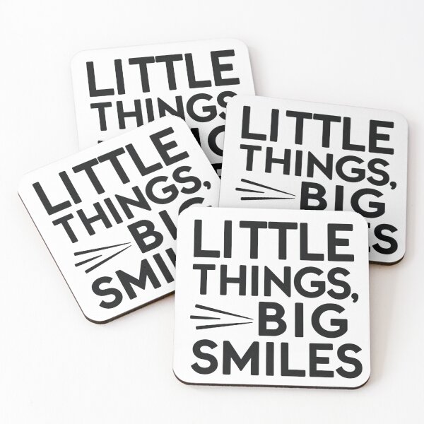 Item preview, Little Things, Big Smiles – Minimalist Typography Design designed and sold by Irene Catchmind.
