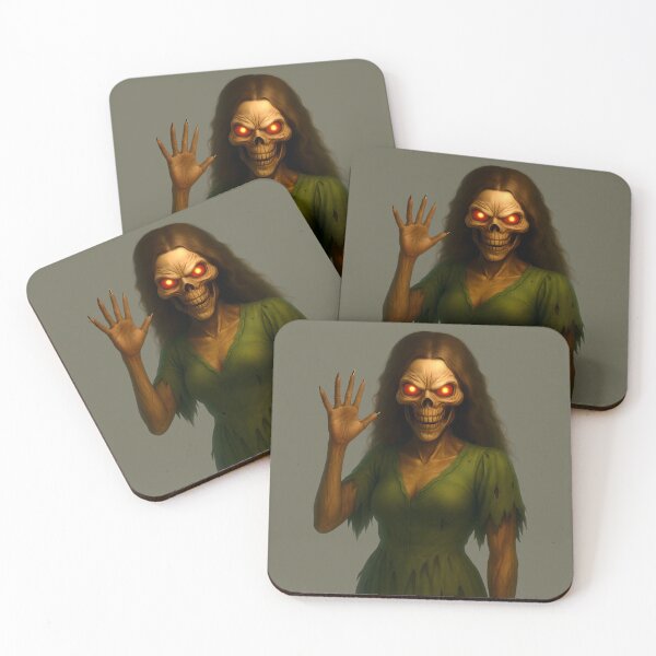 Item preview, Zombie Woman Skull Saying Hello designed and sold by NightTimeJ.