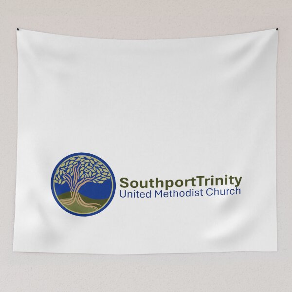 Item preview, TUMC horizontal logo for light colors  CL designed and sold by SouthportTrinityUMC.
