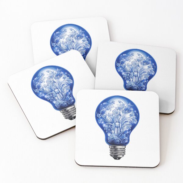 Item preview, Blue Floral Bulb designed and sold by New-School-Wave.