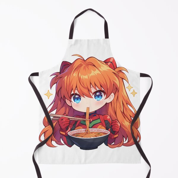 Item preview, Soryu Neon Asuka Langley Evangelion Chibi Fiery Ramen Anime designed and sold by SuperTeamCanada.