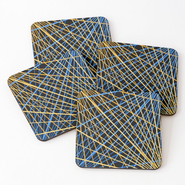 Item preview, Yellow and blue neon strobe light design designed and sold by DaveDanchuk.