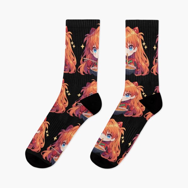 Item preview, Soryu Neon Asuka Langley Evangelion Chibi Fiery Ramen Anime designed and sold by SuperTeamCanada.