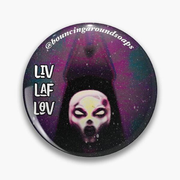 Item preview, LIV LAF LOV – Cosmic Horror Parody | Dark Humor Anti-Motivational Art designed and sold by Bouncing Around Soaps.