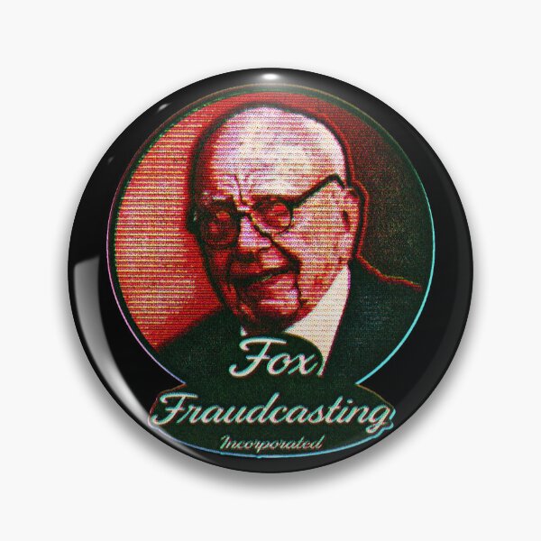 Item preview, FoxFraudcasting – Media Satire Parody | Corporate News Critique, Glitch Art designed and sold by Bouncing Around Soaps.