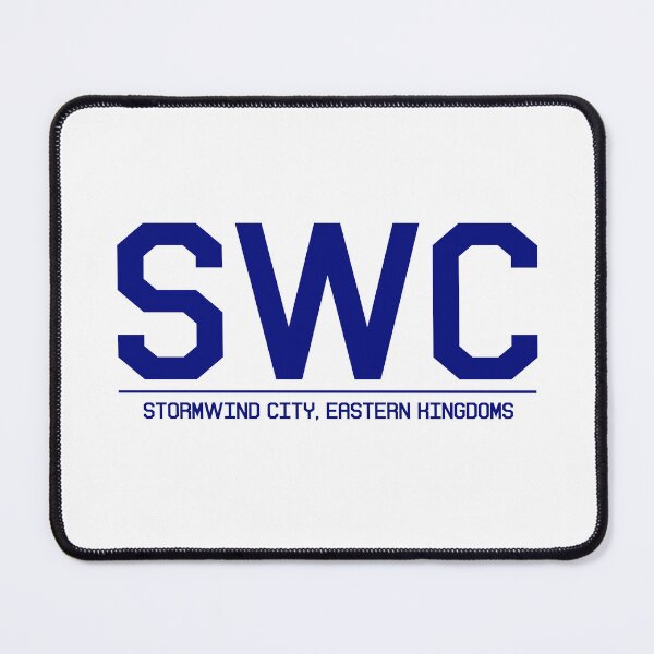 Item preview, Stormwind City, Eastern Kingdoms Airport Code - Alliance Blue designed and sold by dirtnappd.