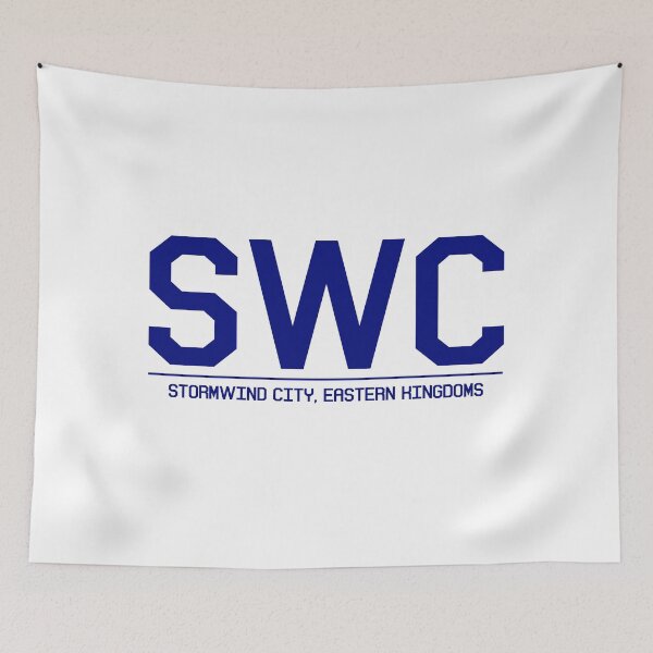 Item preview, Stormwind City, Eastern Kingdoms Airport Code - Alliance Blue designed and sold by dirtnappd.
