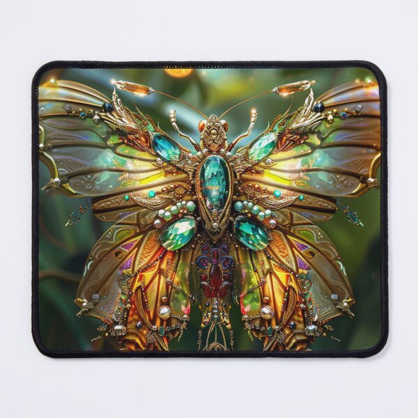 Item preview, Enchanted Jewel Butterfly – Mystical Fantasy Art designed and sold by MooDigitalArt.