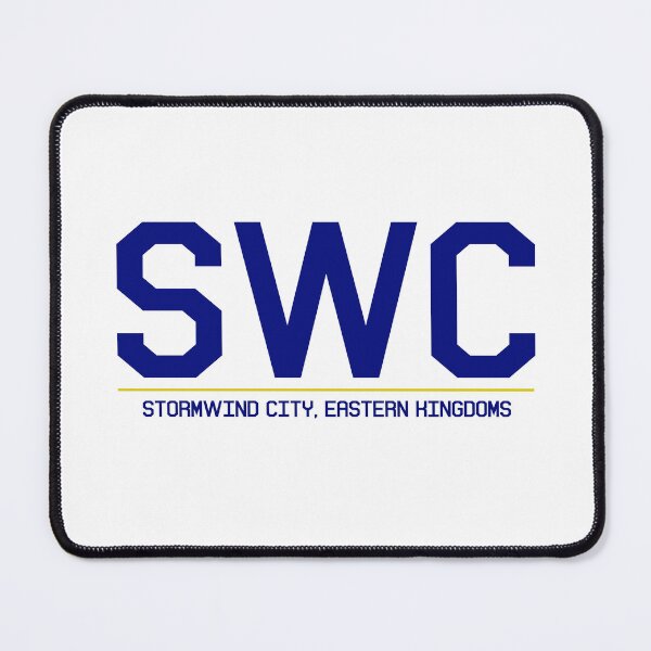 Item preview, Stormwind City, Eastern Kingdoms Airport Code - Alliance Blue/Yellow designed and sold by dirtnappd.