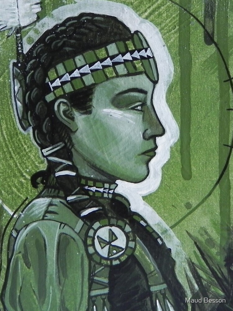 Thumbnail 4 of 4, iPhone Case, Green Powwow designed and sold by Maud Besson.