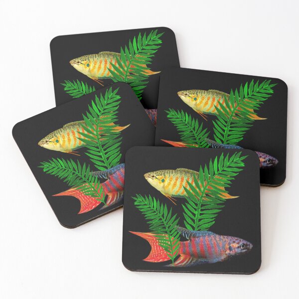 Item preview, Paradise Gouramis Fish Aquarium Fish Tank Lovers Art designed and sold by Aquarium Eclipse.