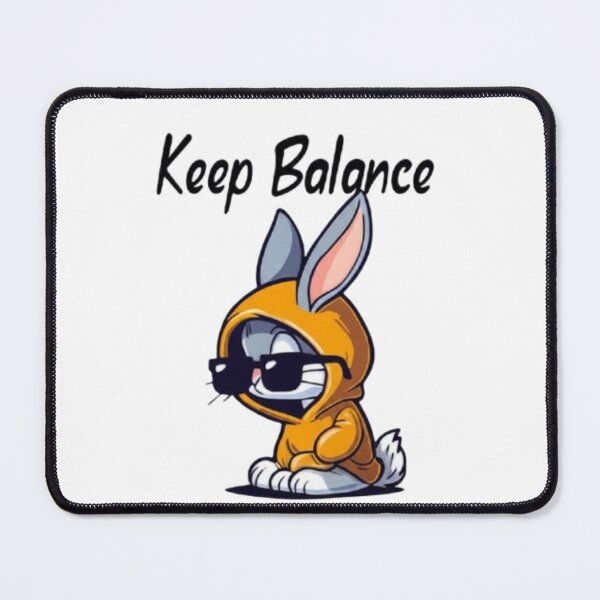 Item preview,   Keep Balance - Cool Rabbit with Hoodie and Sunglasses  designed and sold by FRACTARA.