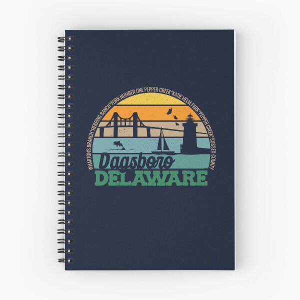 Item preview, Dagsboro Delaware Retro Sunset Local Pride Logo  designed and sold by CRHPOD20.