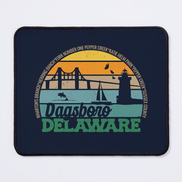 Item preview, Dagsboro Delaware Retro Sunset Local Pride Logo  designed and sold by CRHPOD20.