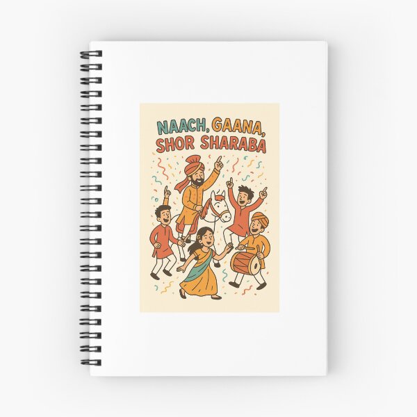 Item preview, Naach Gaana Shor Sharaba designed and sold by The Masala Hub.