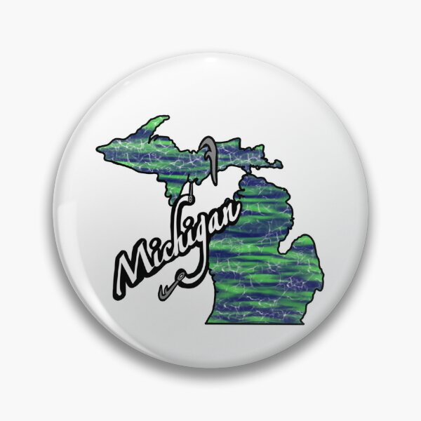 Item preview, Hooked on Michigan designed and sold by Zinnigarcreates.