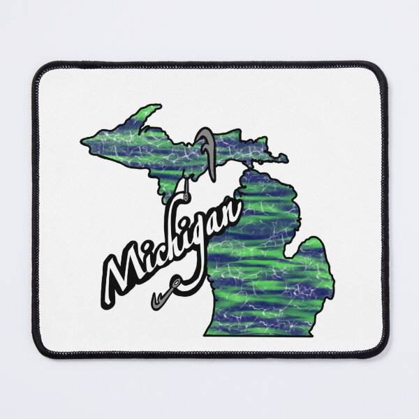 Item preview, Hooked on Michigan designed and sold by Zinnigarcreates.