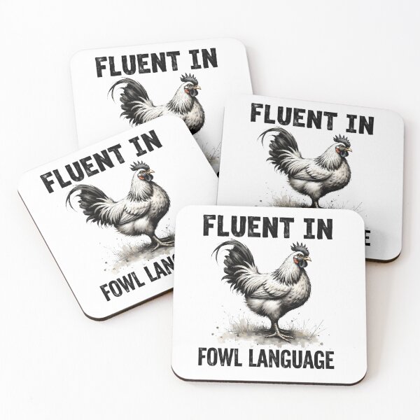 Item preview, Fluent in Fowl Language designed and sold by TheEmptyBottleStudio.