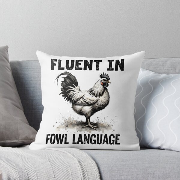 Item preview, Fluent in Fowl Language designed and sold by TheEmptyBottleStudio.
