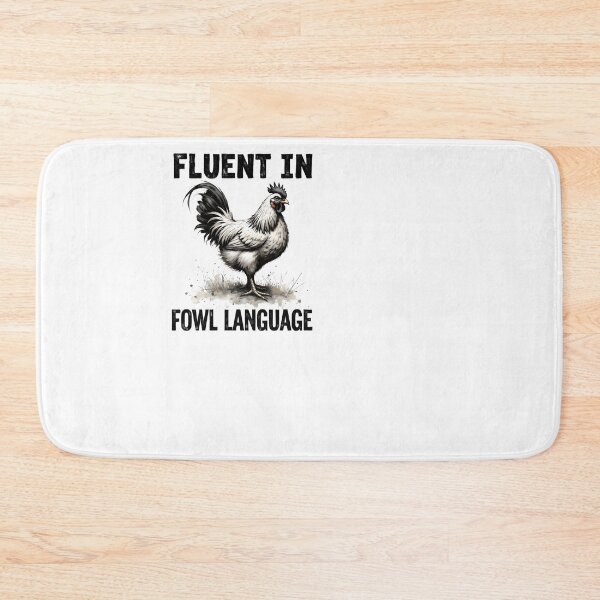 Item preview, Fluent in Fowl Language designed and sold by TheEmptyBottleStudio.