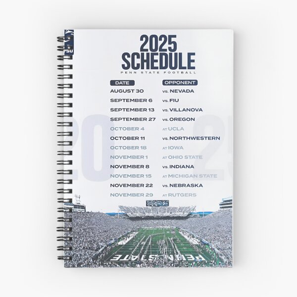 Item preview, Penn State College Football 2025 Schedule designed and sold by nostalgiaLAND.
