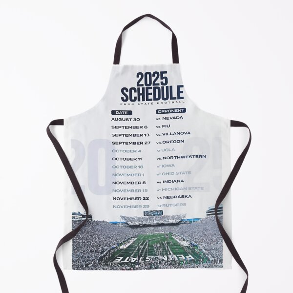 Item preview, Penn State College Football 2025 Schedule designed and sold by nostalgiaLAND.