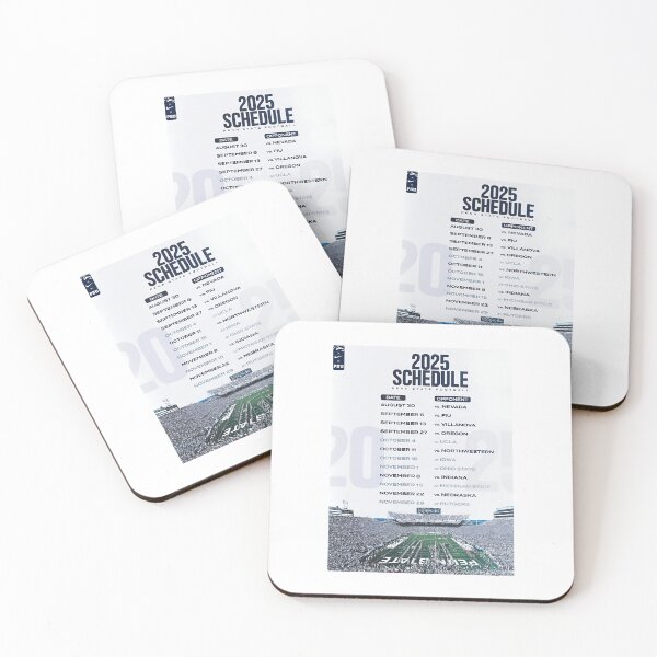 Item preview, Penn State College Football 2025 Schedule designed and sold by nostalgiaLAND.