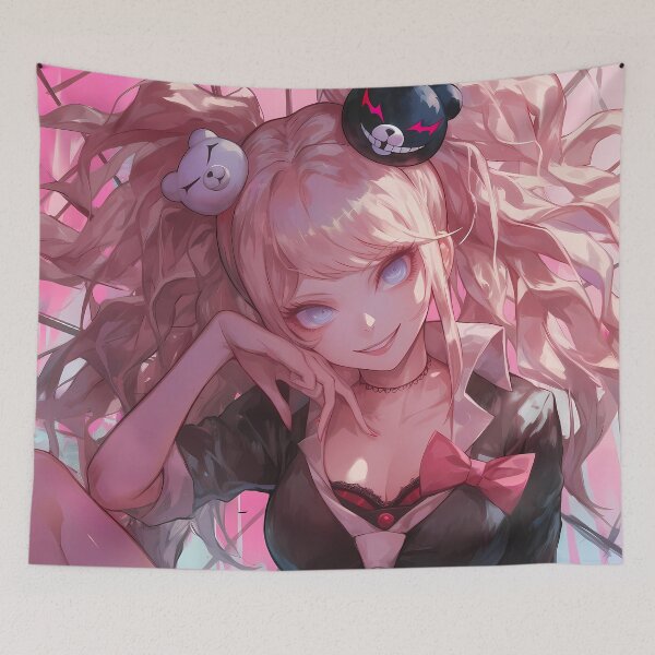 Item preview, Junko Enoshima Danganronpa Anime Girl Pink Chaos designed and sold by juniorcastros.