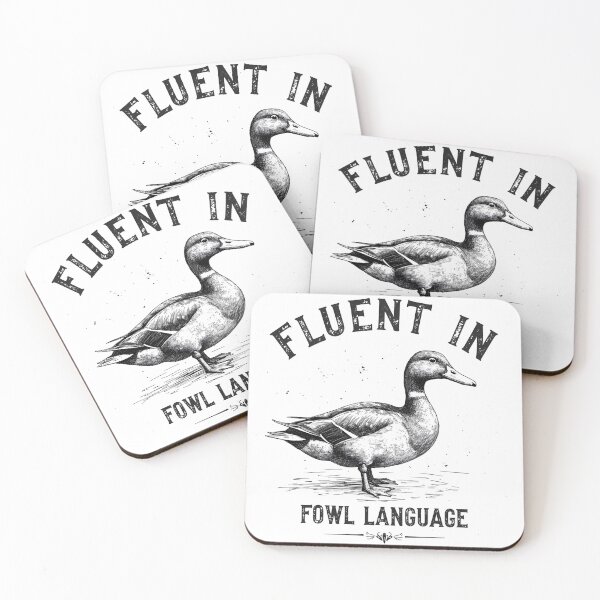 Item preview, Fluent in Fowl Language designed and sold by TheEmptyBottleStudio.