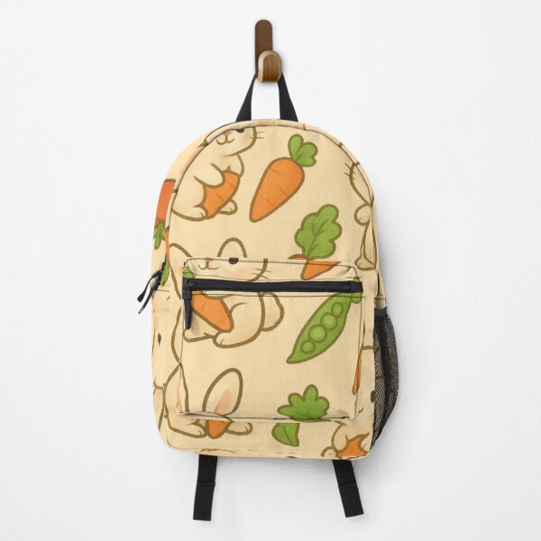 Item preview, Cute Rabbits with Carrots and Veggies Pattern designed and sold by FLATVAC STICKER.