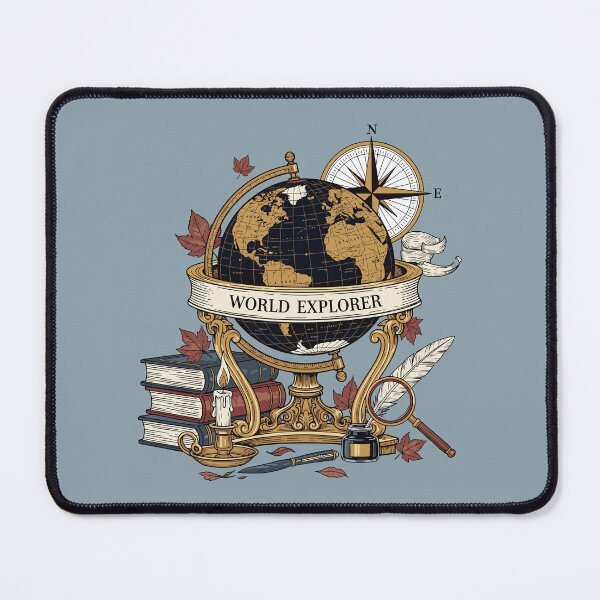 Item preview, World explorer terrestrial globe designed and sold by FatBirdie.