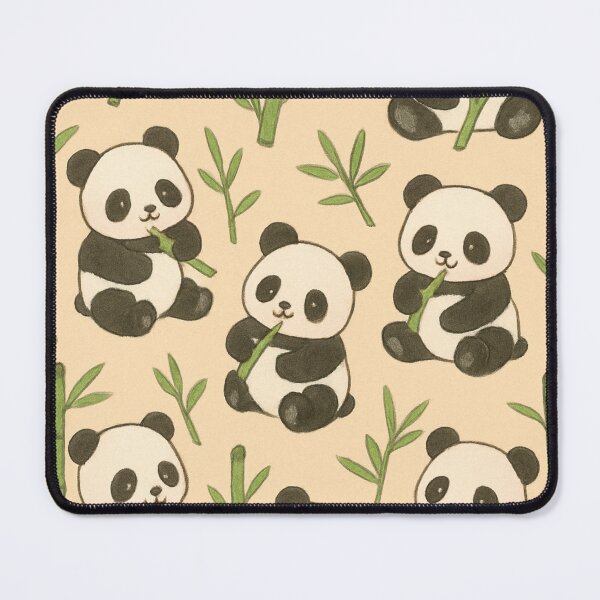 Item preview, Cute Panda with Bamboo Pattern designed and sold by FLATVAC STICKER.