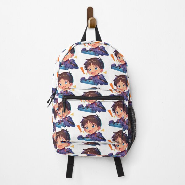 Item preview, Neon Genesis Shinji Ikari Evangelion Anime Excited Gamer Chibi Adventure designed and sold by juniorcastros.